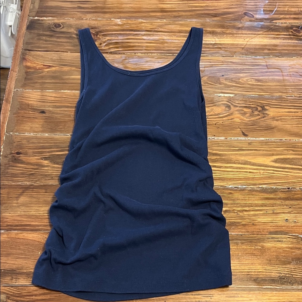Navy Blue Women's Maternity Tank Top